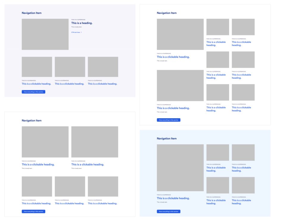Financial education wireframes
